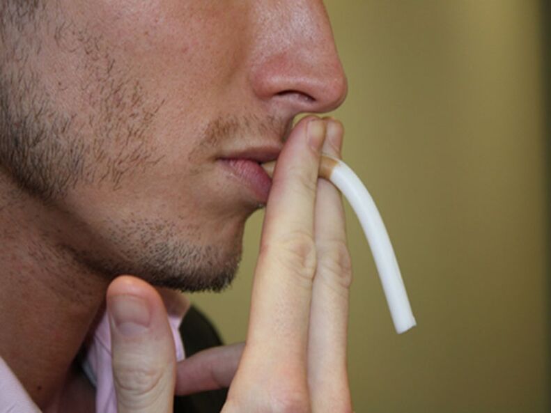 пушенето на цигари символизира лошата потентност